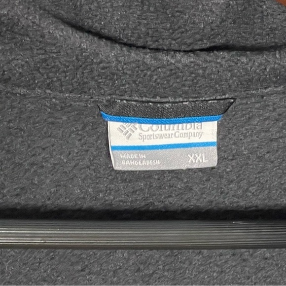 Columbia Men Black Steens Mountain full zip Fleece Vest jacket size XXL - Picture 6 of 11